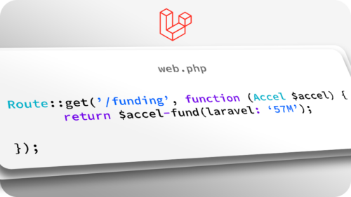An image of Laravel's open source framework.