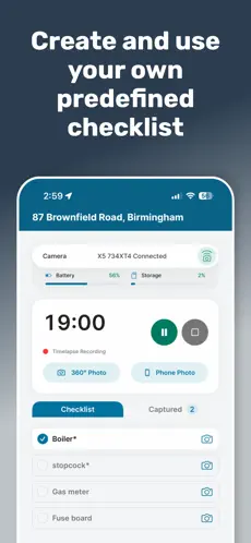 Aim Housing mobile application with text above it that says 